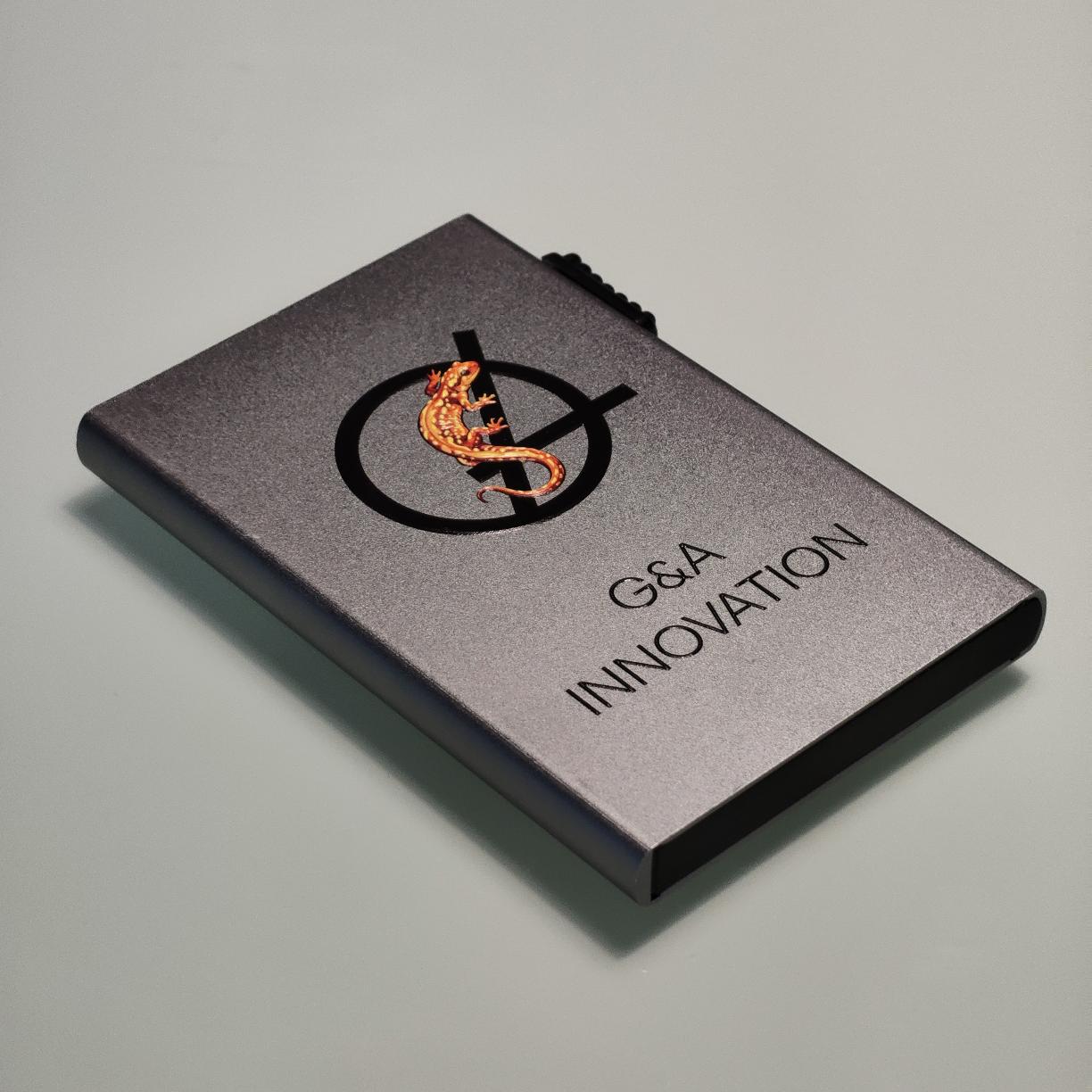 porte carte aluminium 2